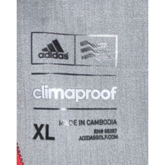 Adidas Men's Climaproof Jacket XL Full Zip Ventilated Windbreaker Pockets Golf - Picture 11 of 11